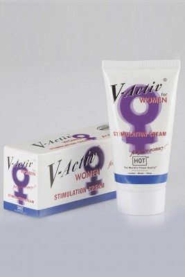 V-Active стимулирующий крем для женщин 50мл Крем для женщин, усиливающий интимные ощущения. Уже одна доза этого средства приведет к улучшению по...
