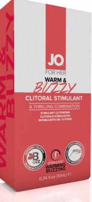 Клиторальный крем JO WARM &amp; BUZZY - CLITORAL CREAM - 10mL JO WARM & BUZZY это клиторальный крем на водной основе, который подарит вам поистине необычные ощуще...