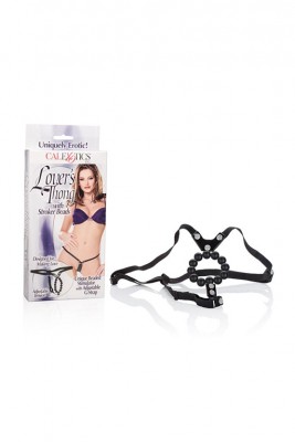 Lover&#039;s Thong® With Stroker Beads™ - Black 