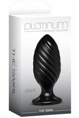 Анальная пробка Platinum Premium Silicone The Swirl черная Анальная пробка Platinum Premium Silicone – The Swirl – Black - это красота и функциональность. Уник...