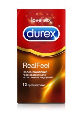 Презервативы Durex N12 Real Feel Для естественных ощущений 