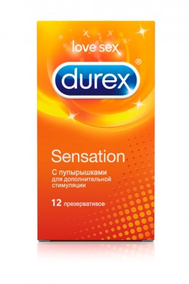 Презервативы Durex N12 Sensation с пупырышками 