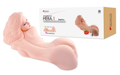 Hera 1, мастурбатор женское тело 3D, три отверстия с вибрацией,ротацией,голосом 