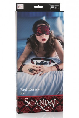 Комплект интимный SCANDAL BED RESTRAINT KIT Набор для интимных удовольствий  SCANDAL BED RESTRAINT KIT  из чувственной премиум-коллекции эротиче...